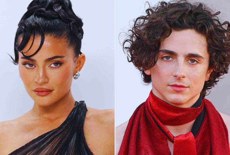 Golden-Globes-ad-break-Timothée Chalamet-and-Kylie-Jenner